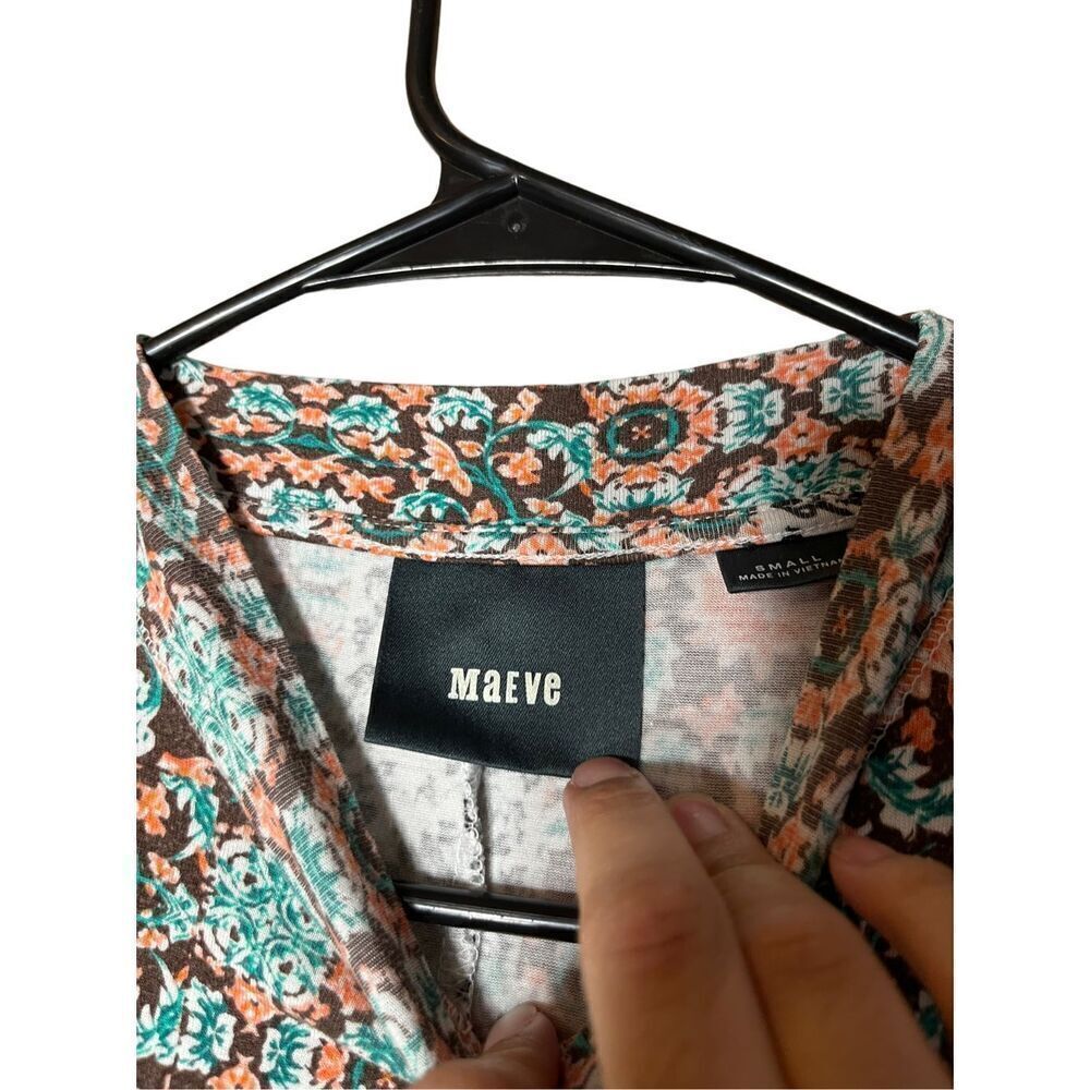 Anthropologie Maeve BOHO Floral Mixed Print Sleeveless Dress Size Small - Picture 6 of 9